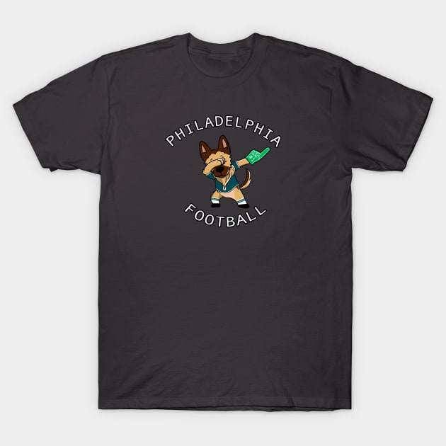 Philadelphia Under(Dogs) Football T-Shirt by Philly Drinkers